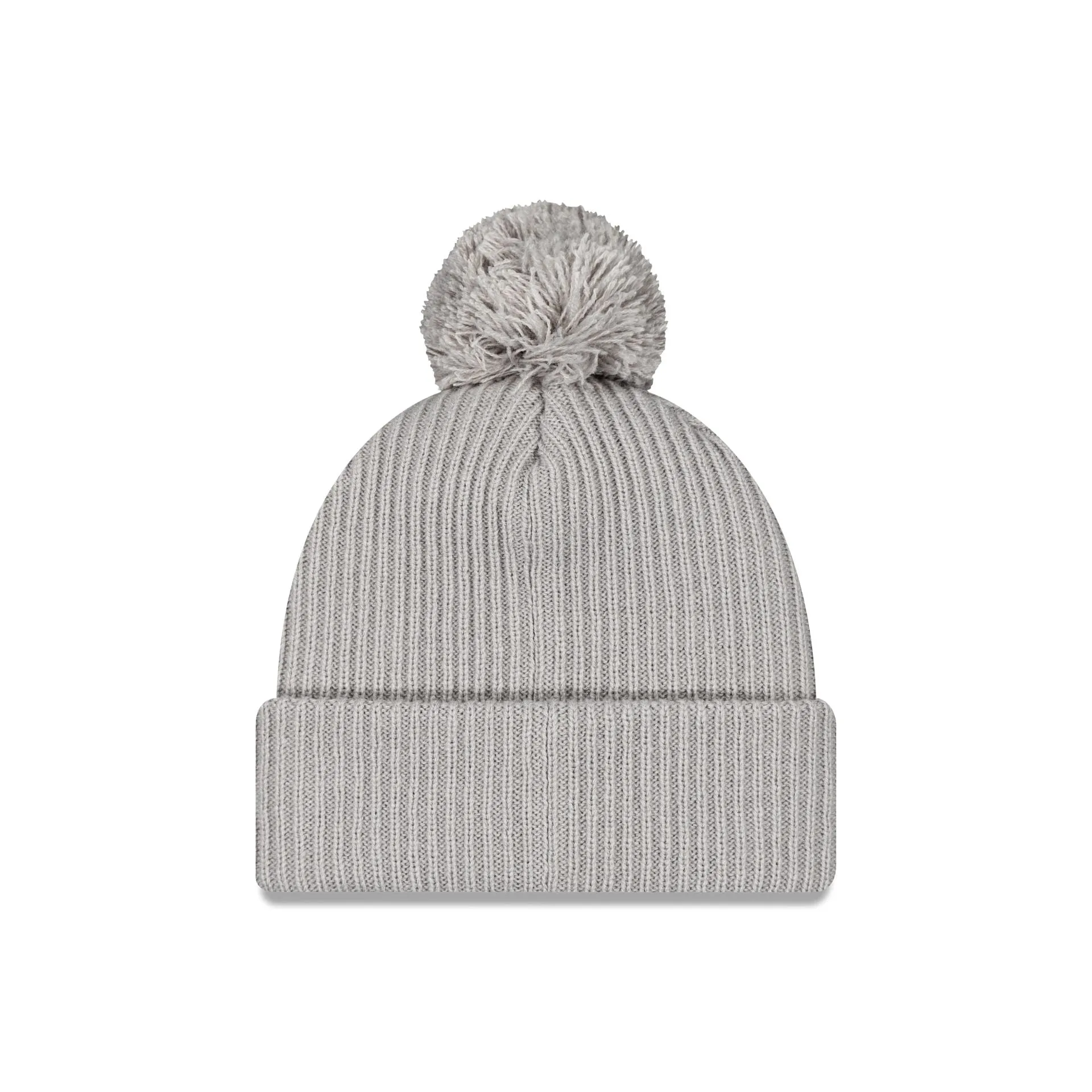 New Era Cap Gray Ribbed Pom Knit Hat sold by New Era product image thumbnail 2