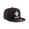 New Orleans Saints Black & White 59FIFTY Fitted Hat sold by New Era