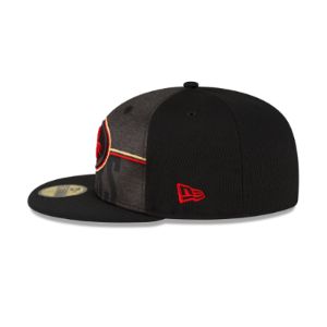 San Francisco 49ers 2023 Training Black 59FIFTY Fitted Hat sold by New Era