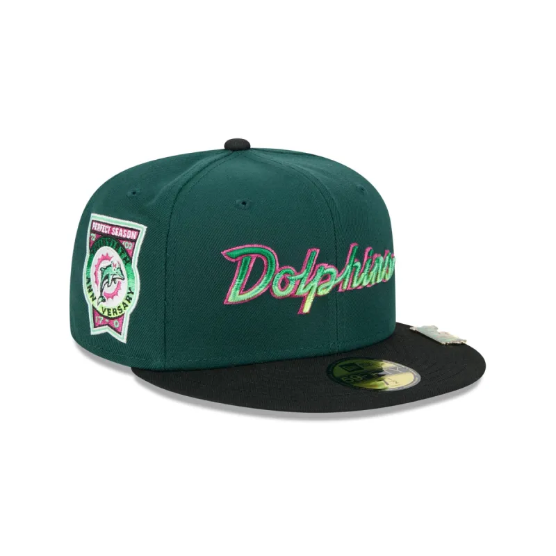 Miami Dolphins Crawlers 59FIFTY Fitted Hat sold by New Era