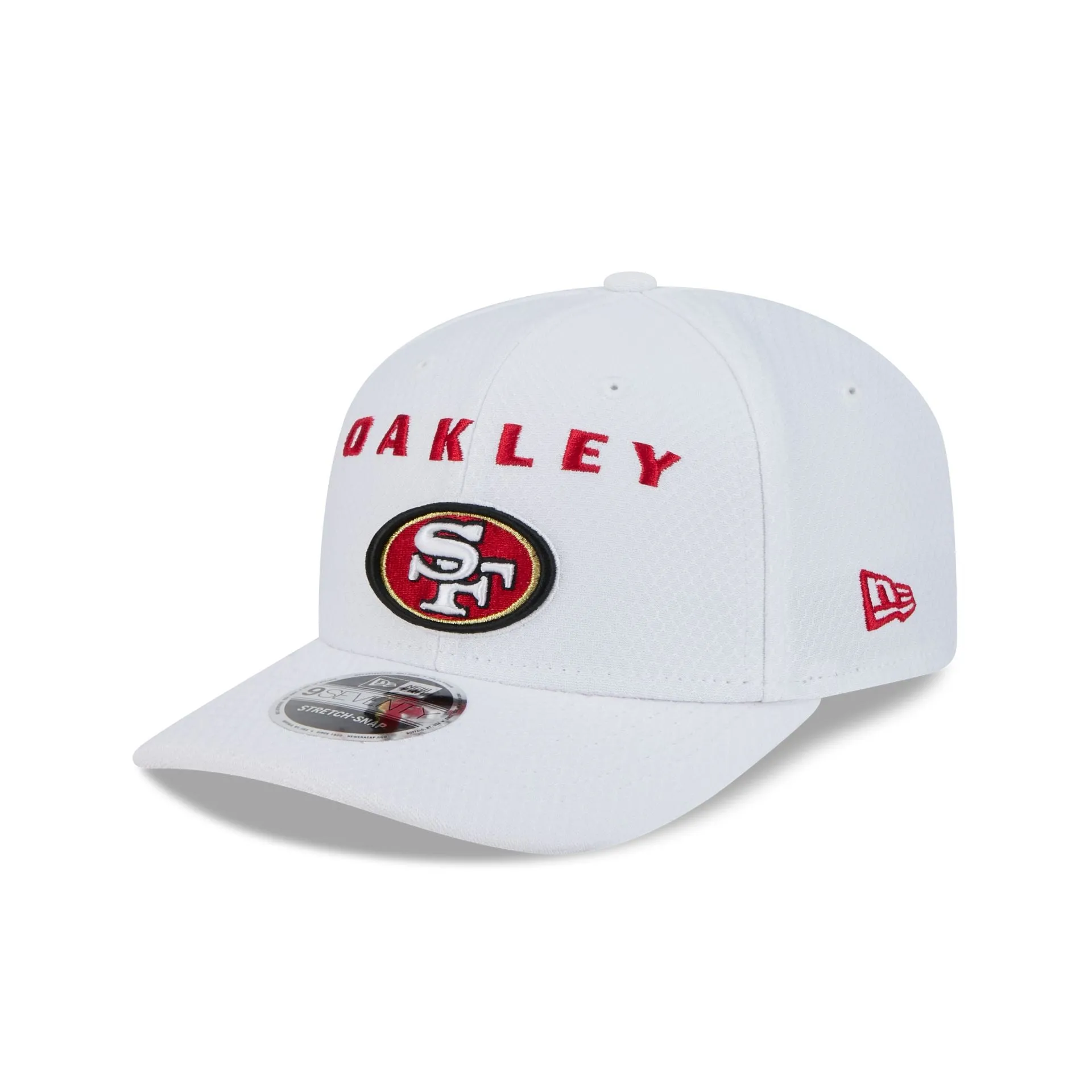Oakley x San Francisco 49ers White 9SEVENTY Stretch-Snap Hat sold by New Era