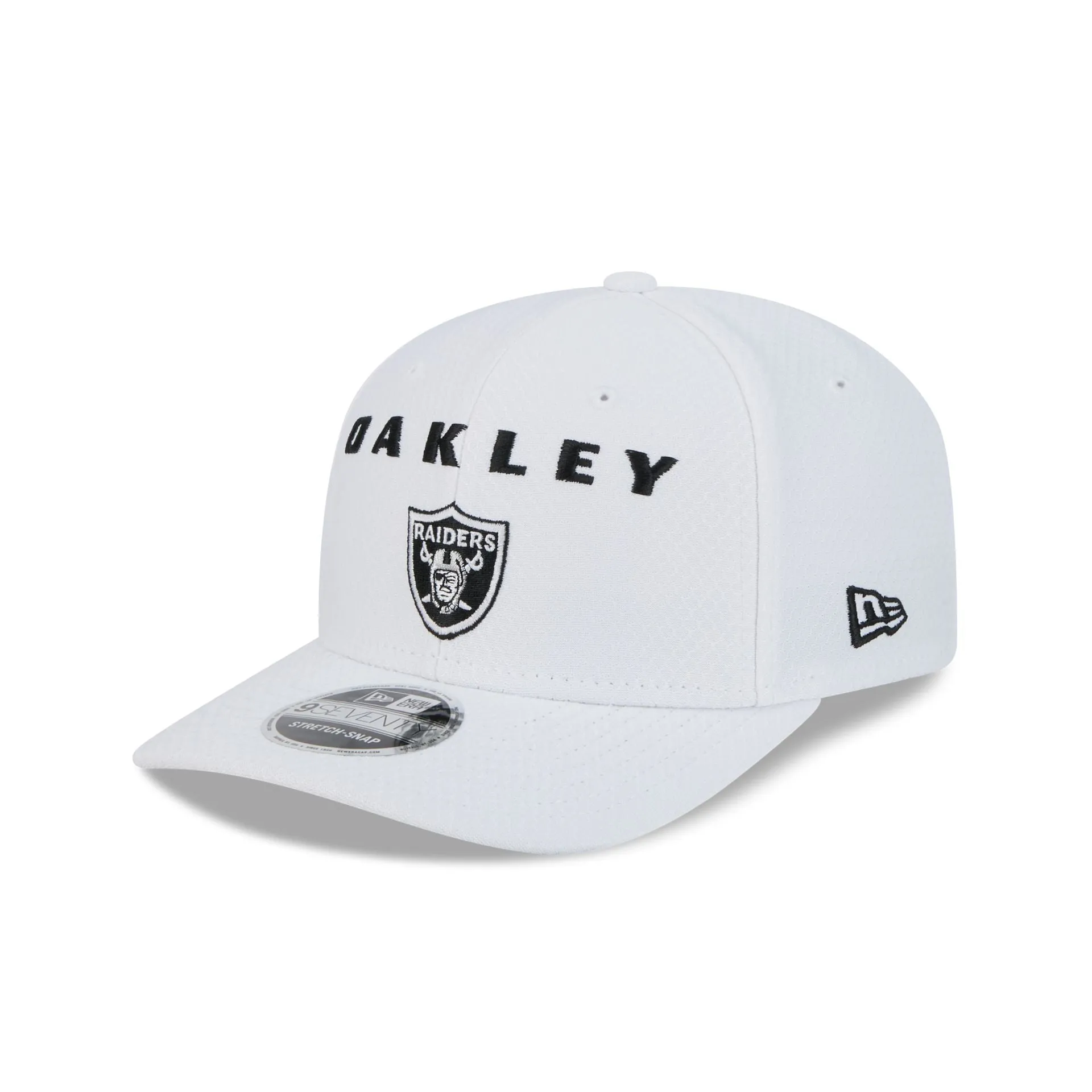 Oakley x Las Vegas Raiders White 9SEVENTY Stretch-Snap Hat sold by New Era