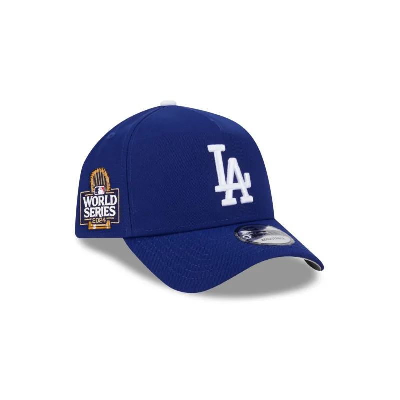 Los Angeles Dodgers 2024 World Series Side Patch 9FORTY A-Frame Snapback Hat sold by New Era