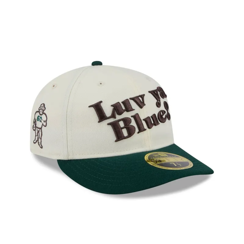 Oilers Forest Visor Retro Crown 59FIFTY Fitted Hat sold by New Era