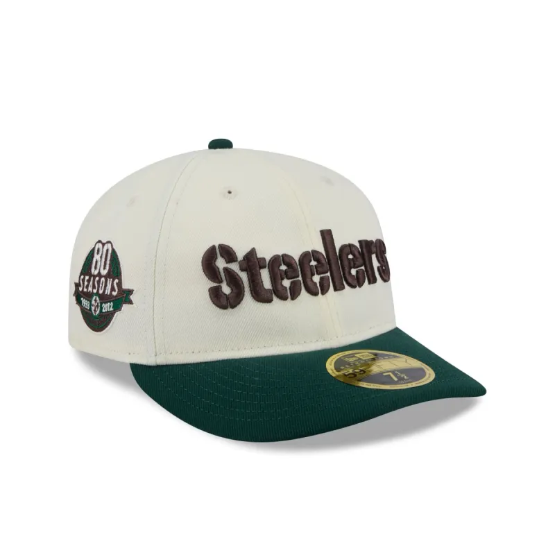 Pittsburgh Steelers Forest Visor Retro Crown 59FIFTY Fitted Hat sold by New Era