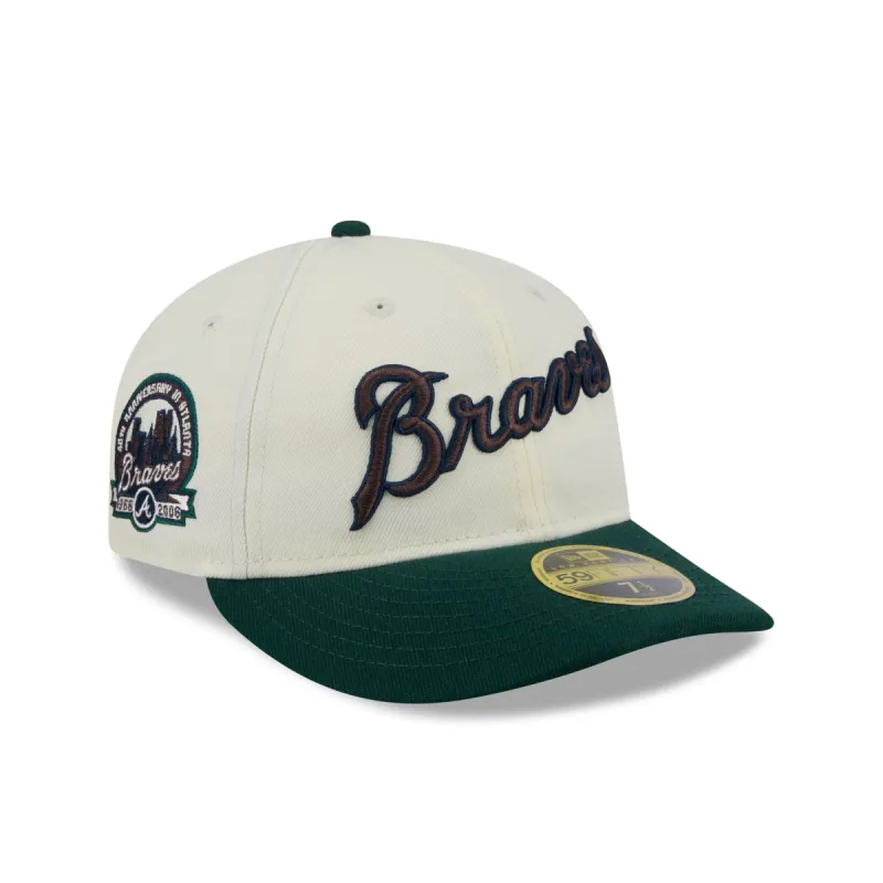 Atlanta Braves Forest Visor Retro Crown 59FIFTY Fitted Hat sold by New Era