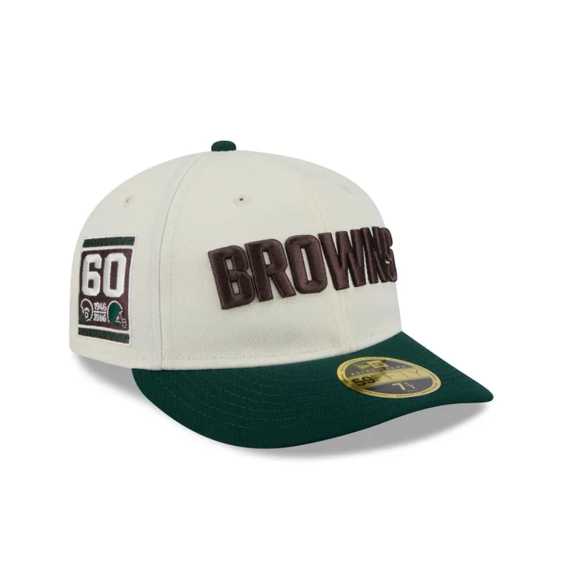 Cleveland Browns Forest Visor Retro Crown 59FIFTY Fitted Hat sold by New Era