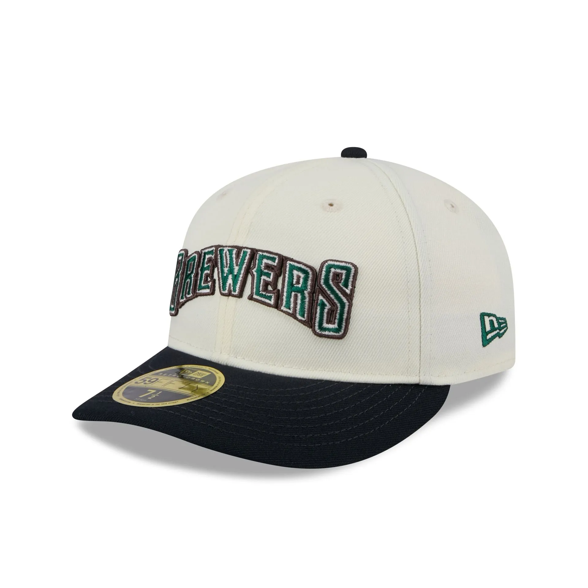 Milwaukee Brewers Forest Visor Retro Crown 59FIFTY Fitted Hat sold by New Era product image thumbnail 3