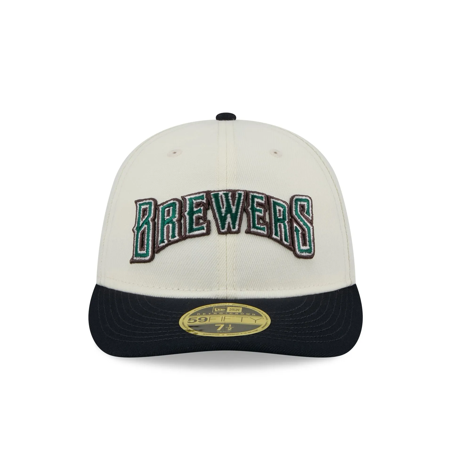 Milwaukee Brewers Forest Visor Retro Crown 59FIFTY Fitted Hat sold by New Era product image thumbnail 2