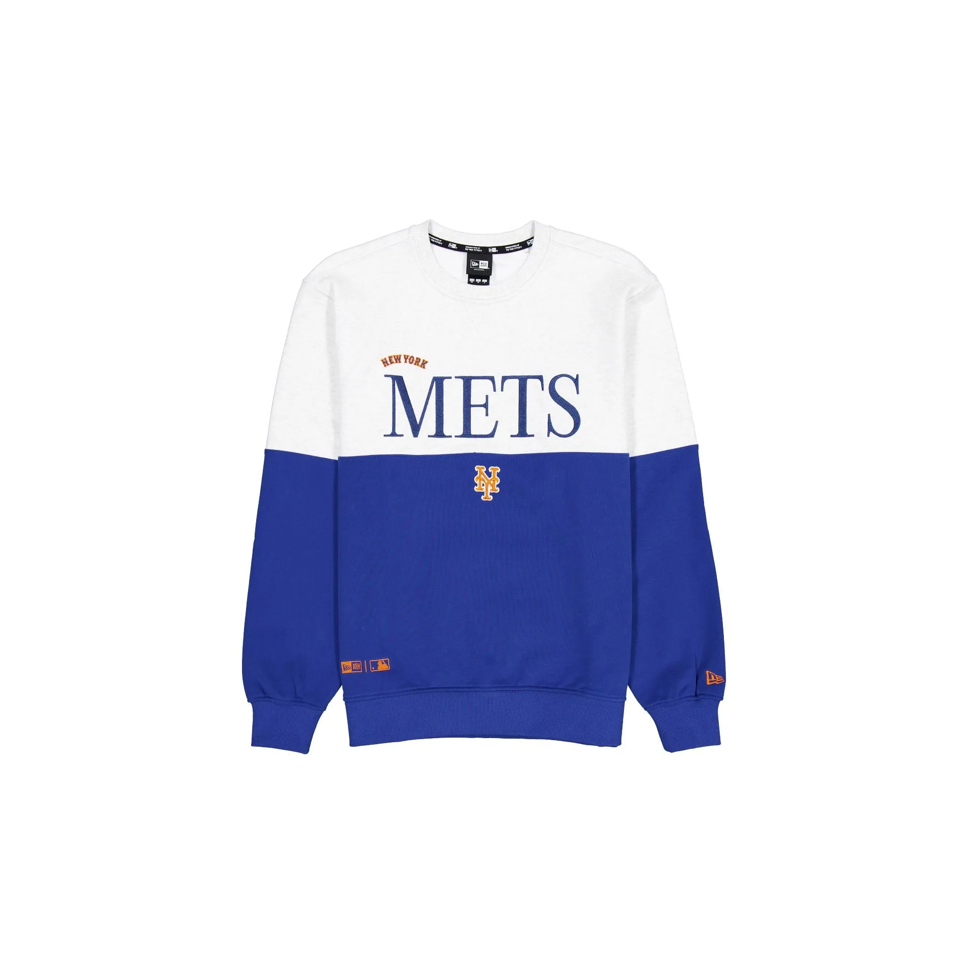 New York Mets Two-Tone Heather Gray Crewneck sold by New Era