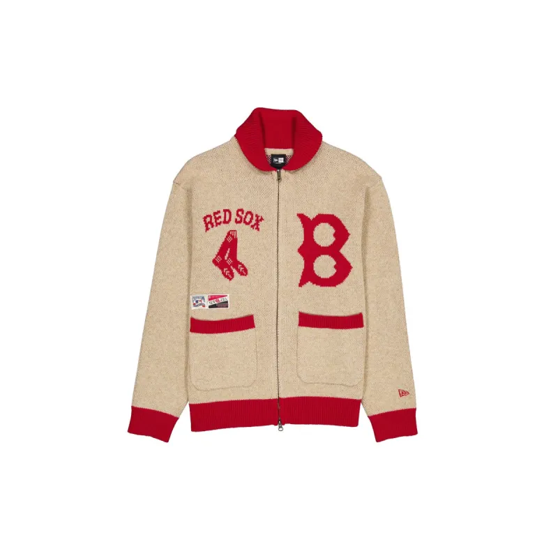 Boston Red Sox Field of Rye Cowichan Cardigan sold by New Era