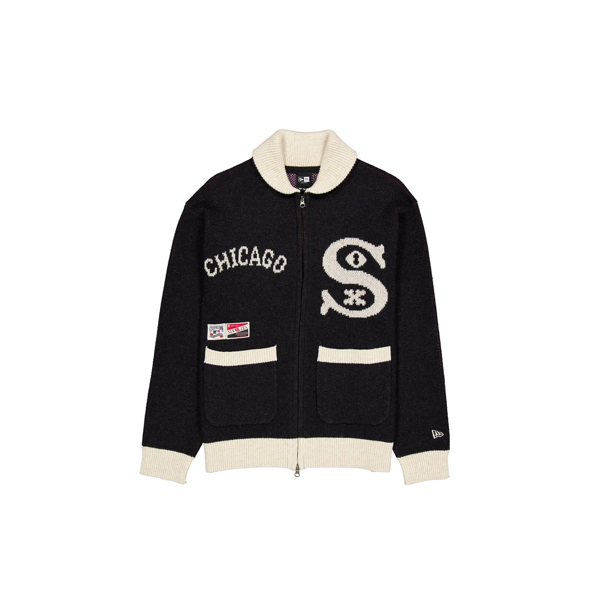 Chicago White Sox Black Cowichan Cardigan sold by New Era product image thumbnail 2