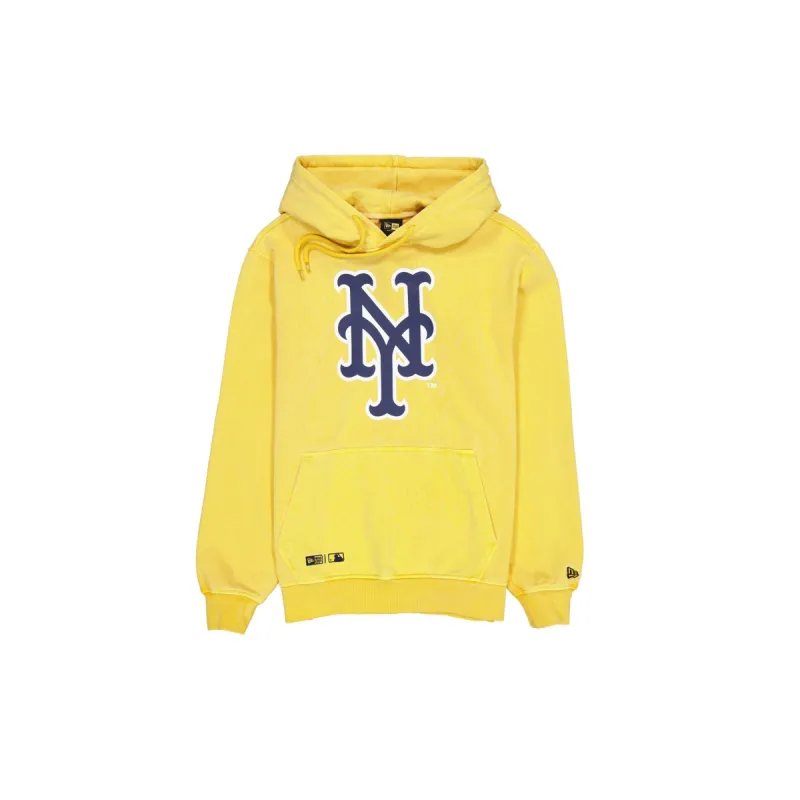 New York Mets Pigment Logo Spicy Mustard Hoodie sold by New Era