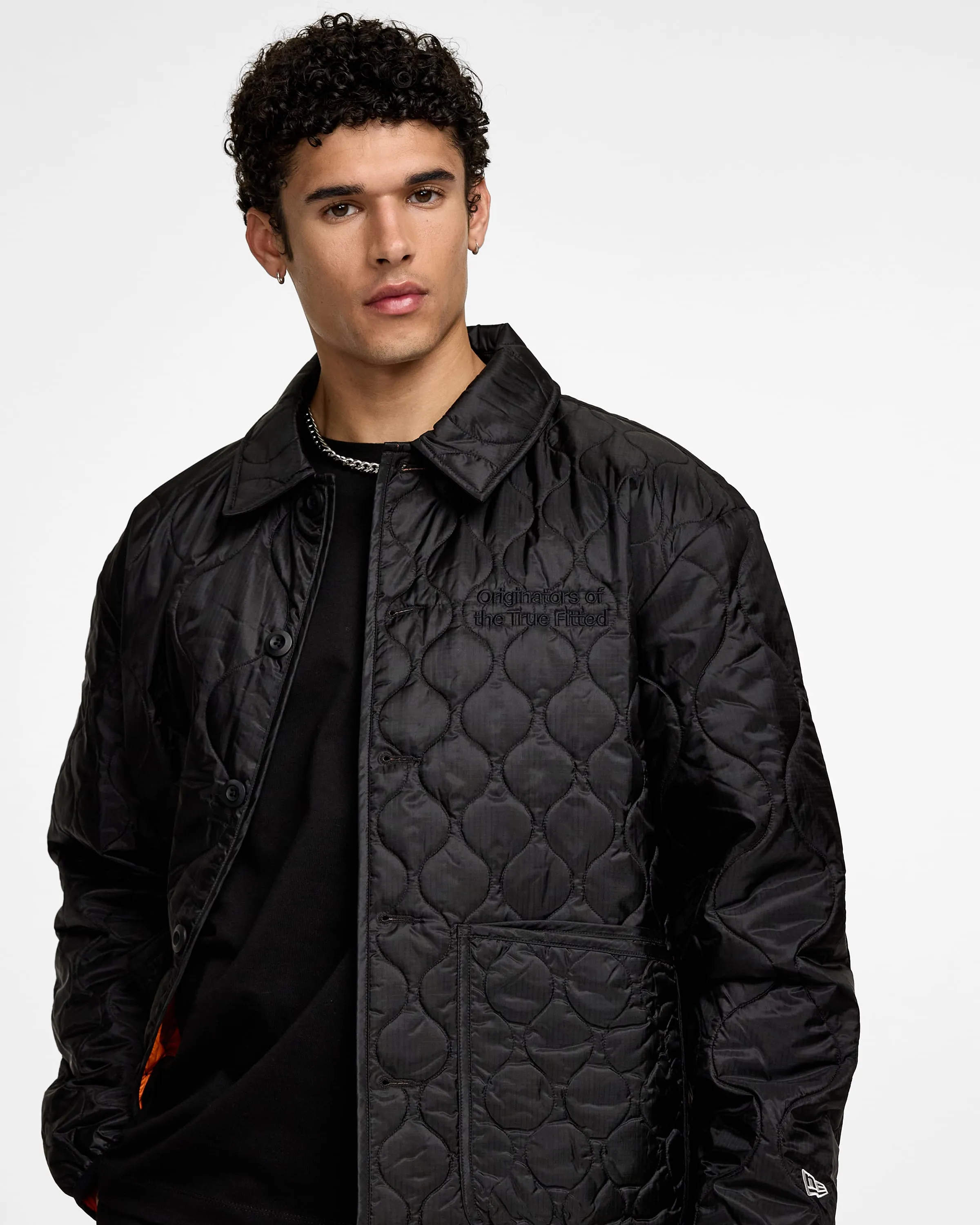 New Era Cap Quilted Zip Up Dark Khaki Jacket sold by New Era product image thumbnail 2