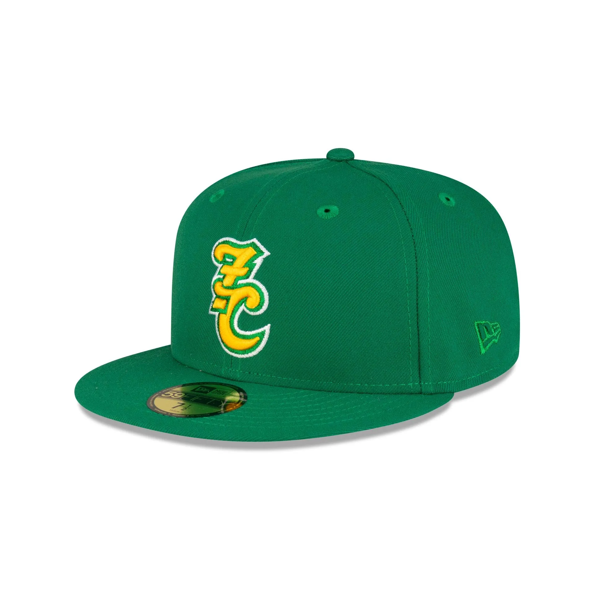 New Hampshire Fisher Cats Green 59FIFTY Fitted Hat sold by New Era