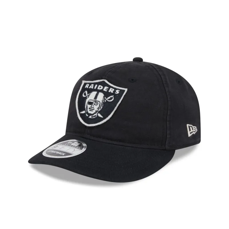 Las Vegas Raiders Canvas Felt Retro Crown 9FIFTY Adjustable Hat sold by New Era