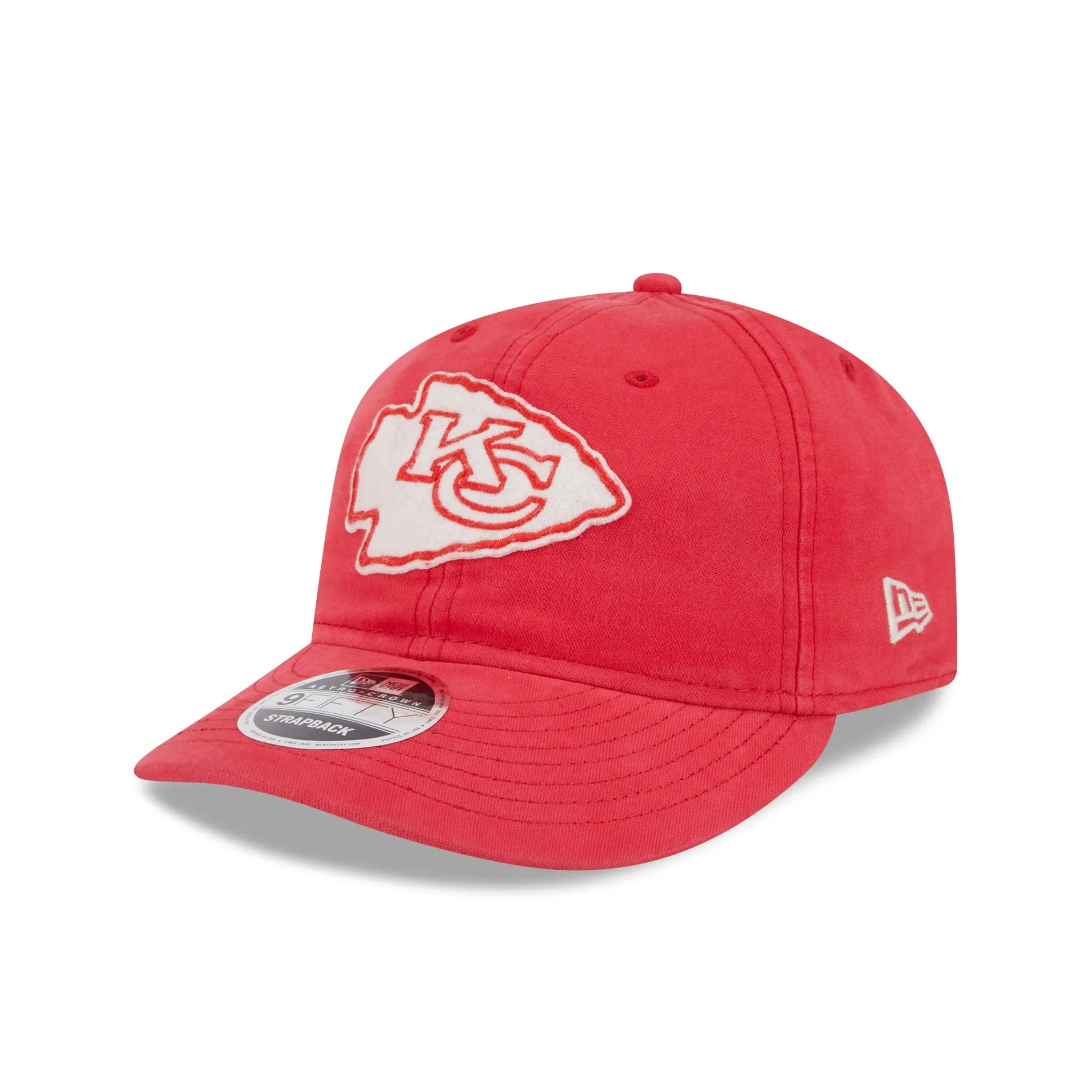 Kansas City Chiefs Canvas Felt Retro Crown 9FIFTY Adjustable Hat sold by New Era