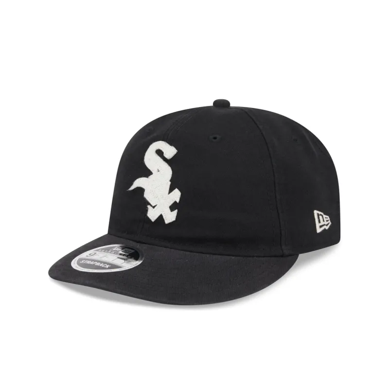 Chicago White Sox Canvas Felt Retro Crown 9FIFTY Adjustable Hat sold by New Era
