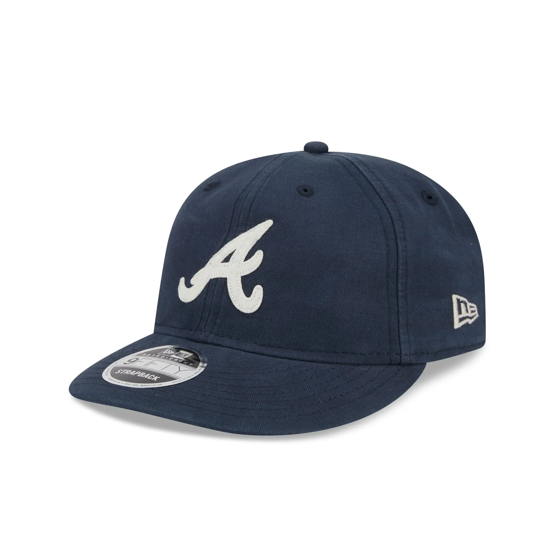 Atlanta Braves Canvas Felt Retro Crown 9FIFTY Adjustable Hat sold by New Era