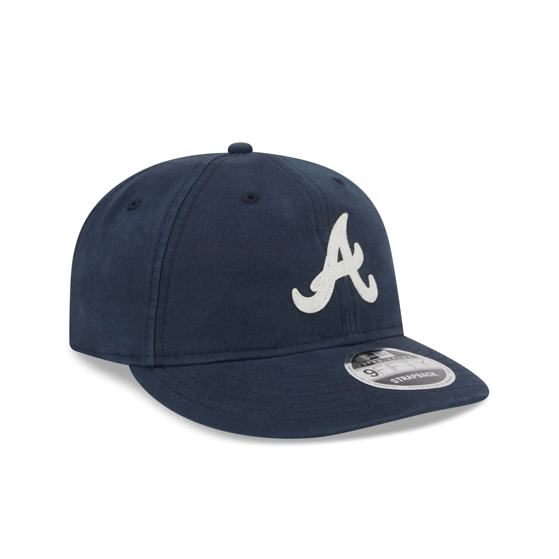 Atlanta Braves Canvas Felt Retro Crown 9FIFTY Adjustable Hat sold by New Era product image thumbnail 3