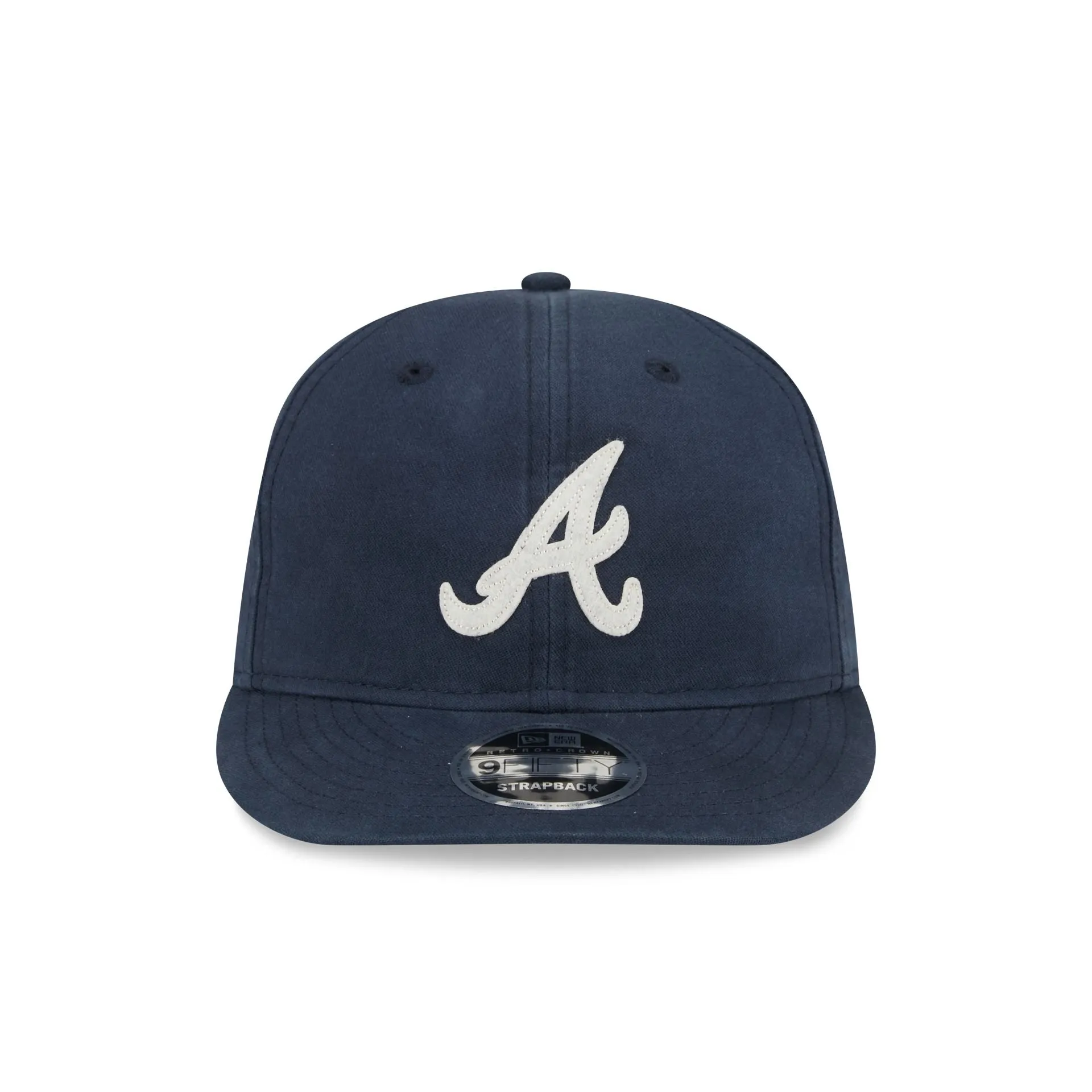 Atlanta Braves Canvas Felt Retro Crown 9FIFTY Adjustable Hat sold by New Era product image thumbnail 2