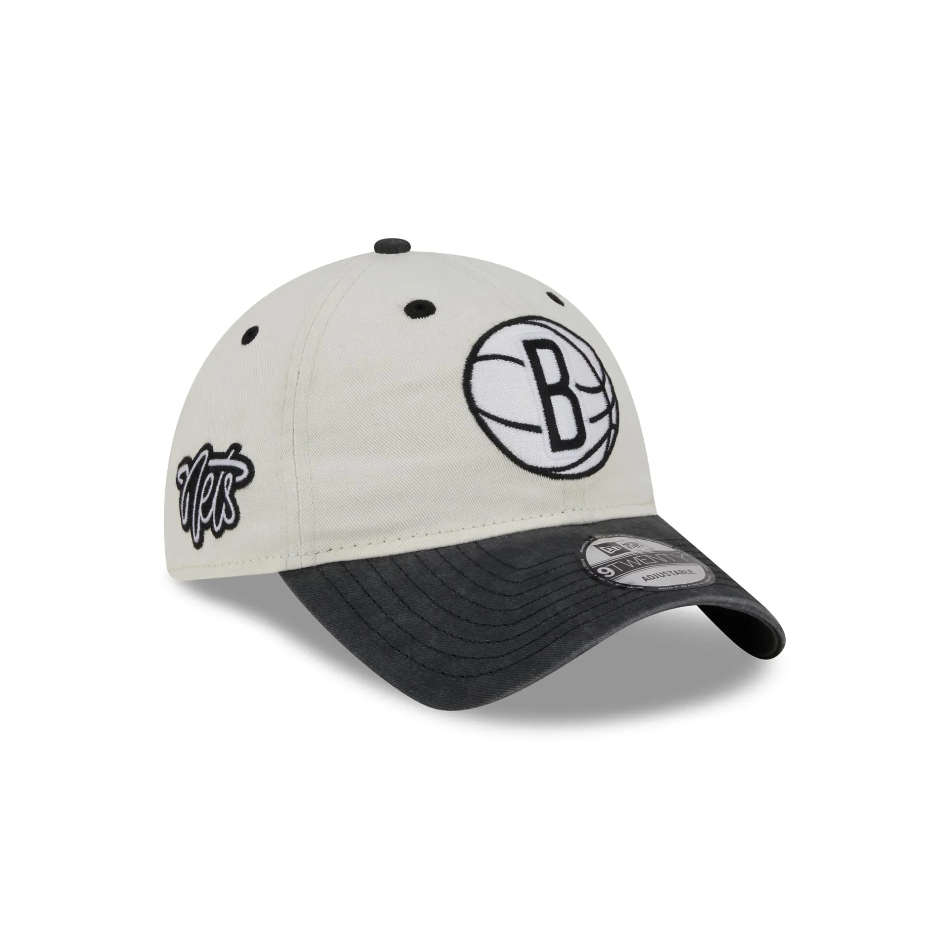 Brooklyn Nets Classic Sidescript 9TWENTY Adjustable Hat sold by New Era