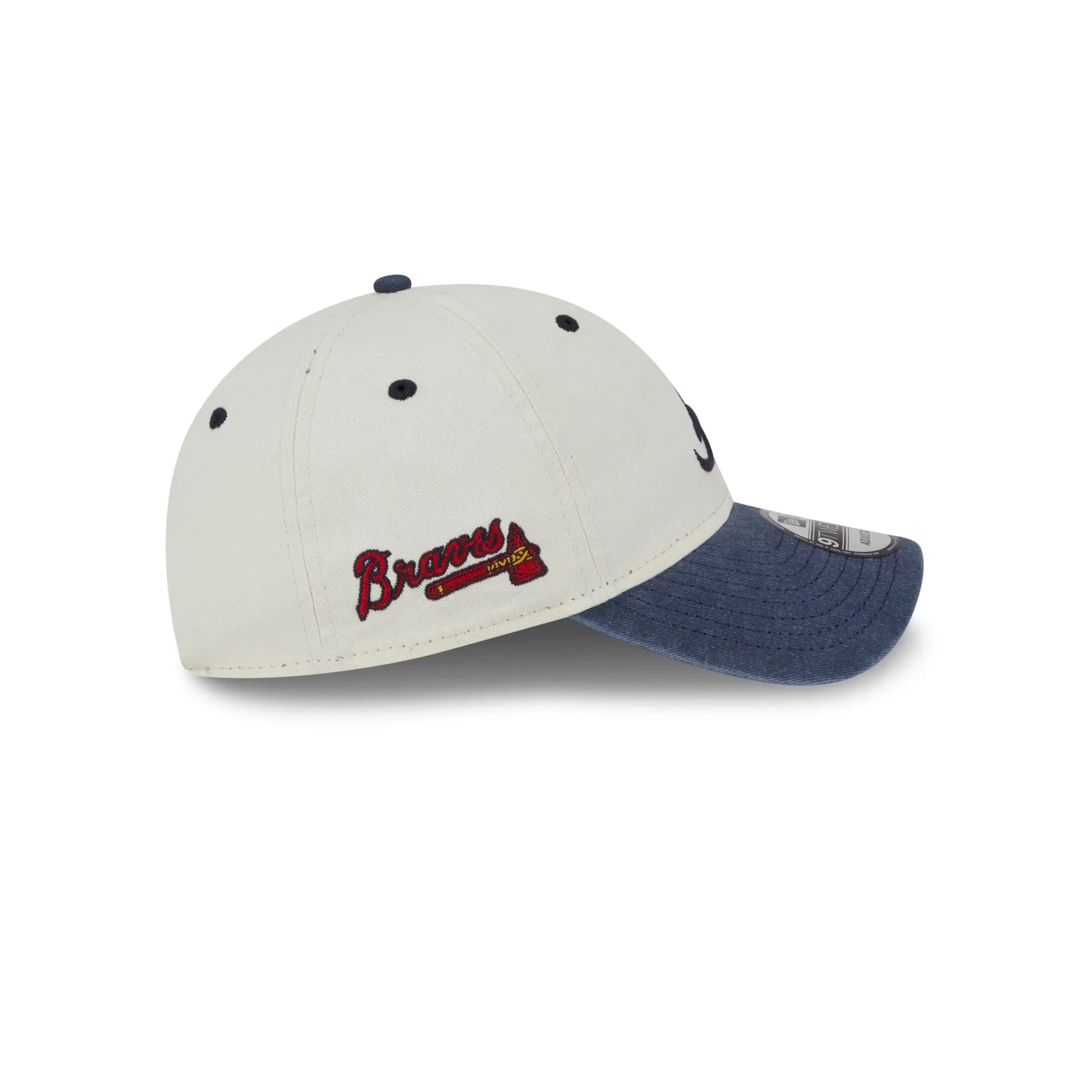 Atlanta Braves Classic Sidescript 9TWENTY Adjustable Hat sold by New Era product image thumbnail 4