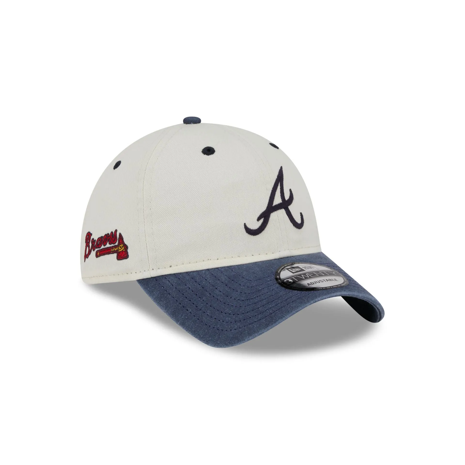 Atlanta Braves Classic Sidescript 9TWENTY Adjustable Hat sold by New Era
