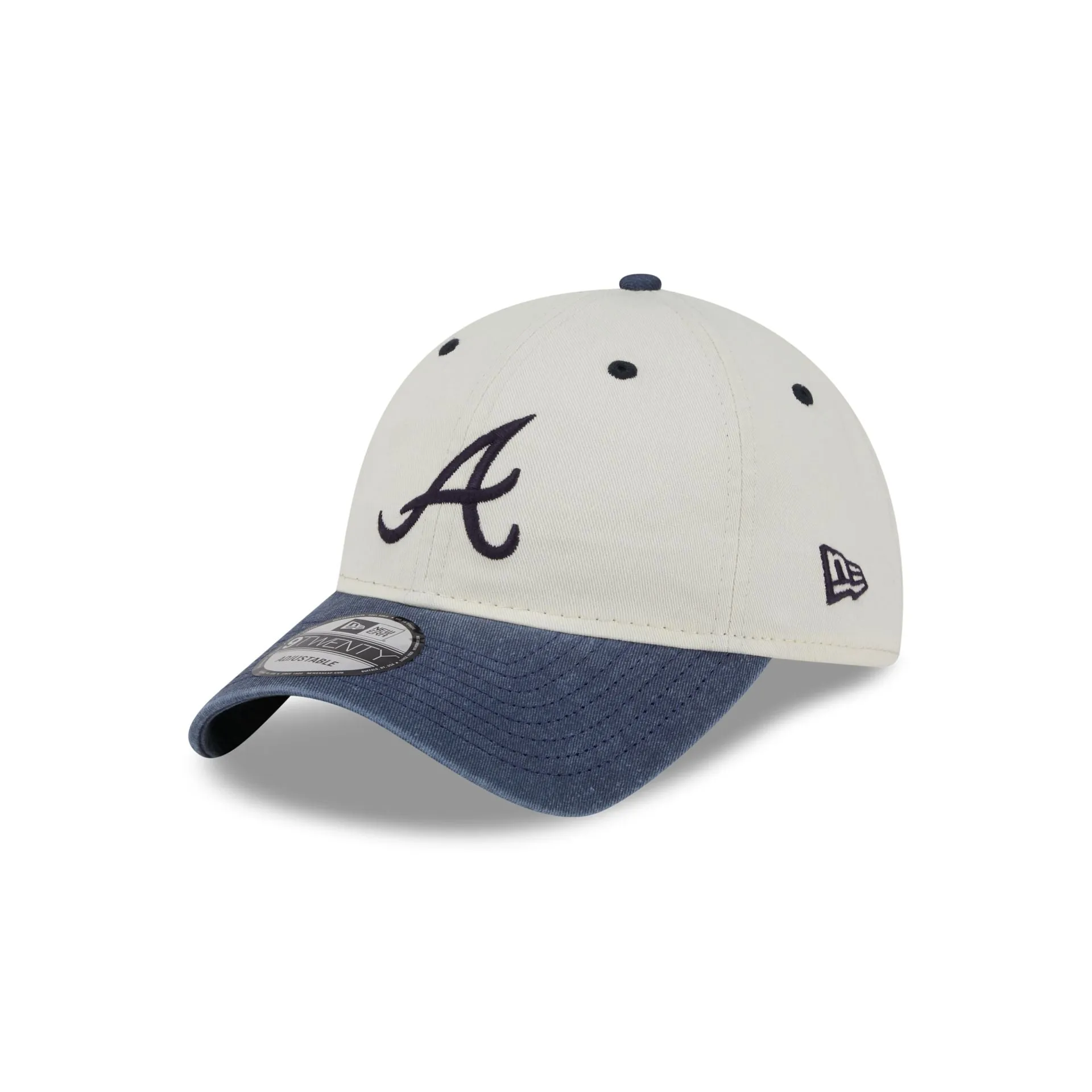 Atlanta Braves Classic Sidescript 9TWENTY Adjustable Hat sold by New Era product image thumbnail 3