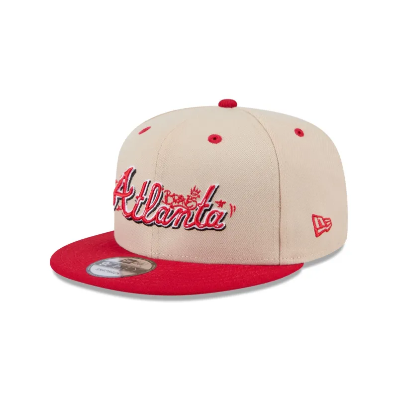 Atlanta Braves Team Art 9FIFTY Snapback Hat sold by New Era