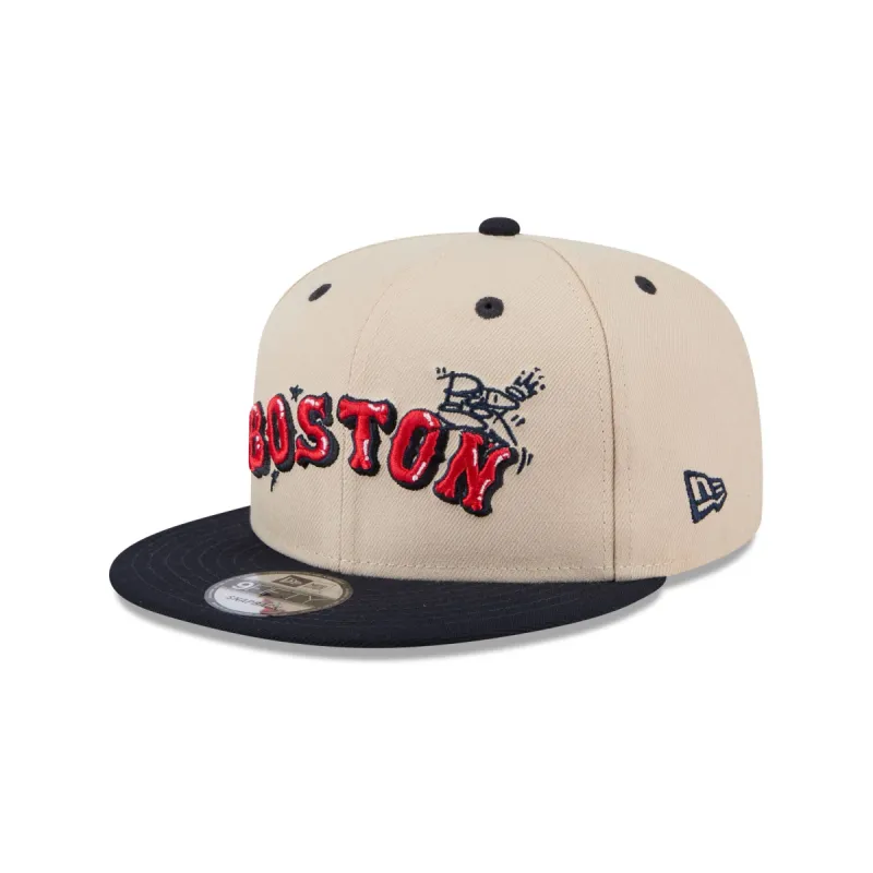 Boston Red Sox Team Art 9FIFTY Snapback Hat sold by New Era