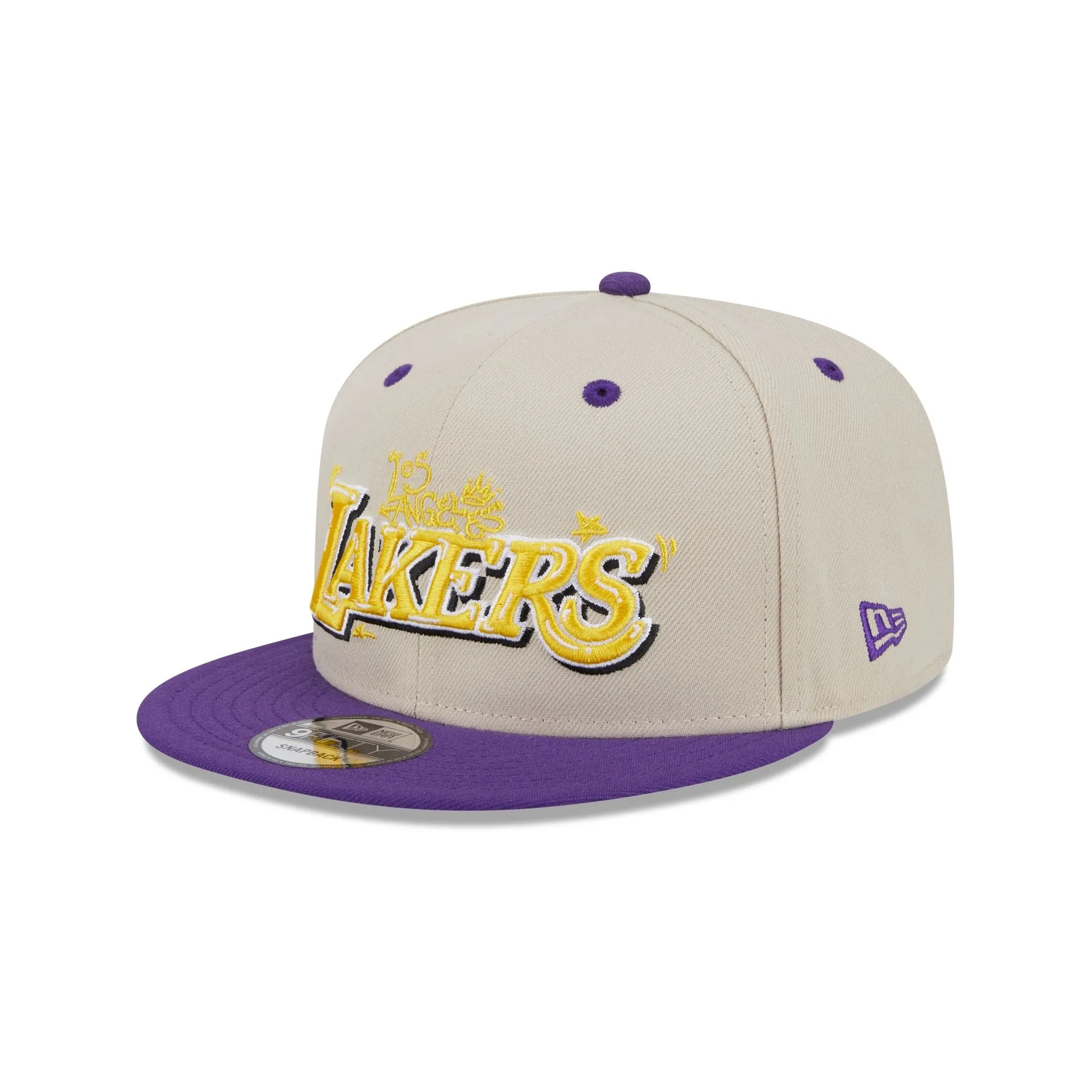Los Angeles Lakers Team Art 9FIFTY Snapback Hat sold by New Era