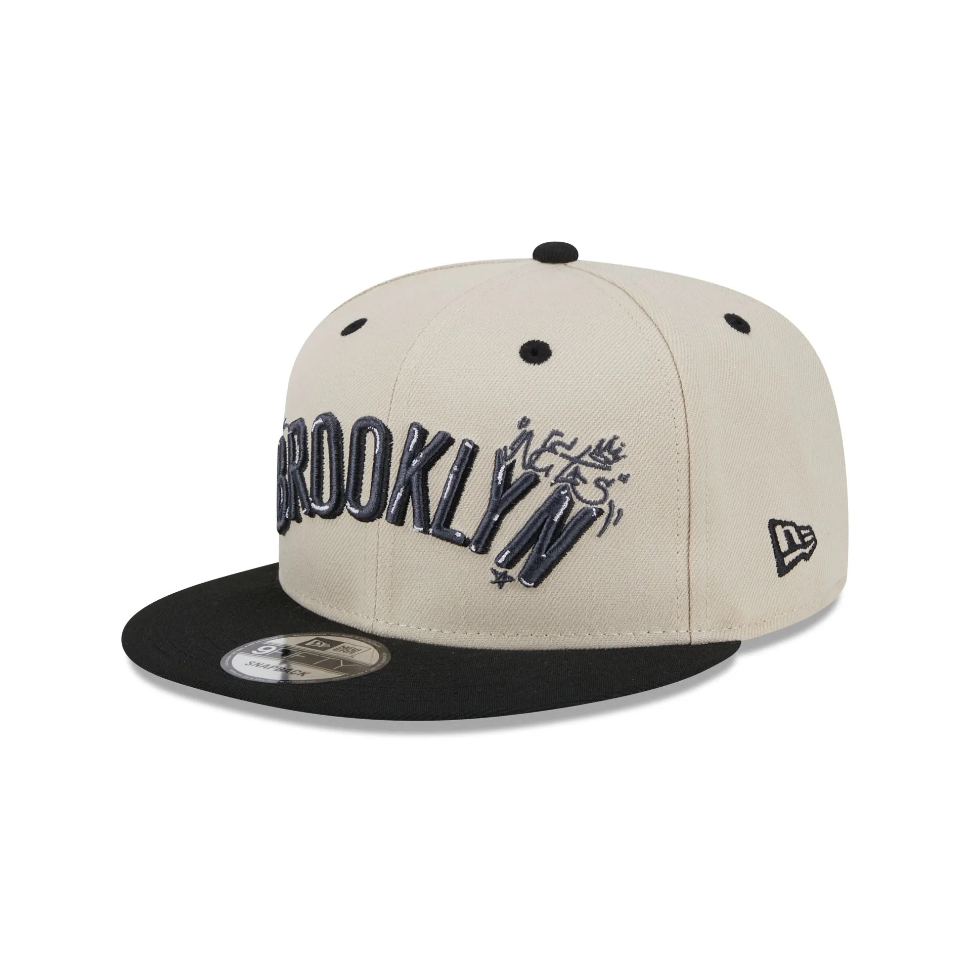 Brooklyn Nets Team Art 9FIFTY Snapback Hat sold by New Era