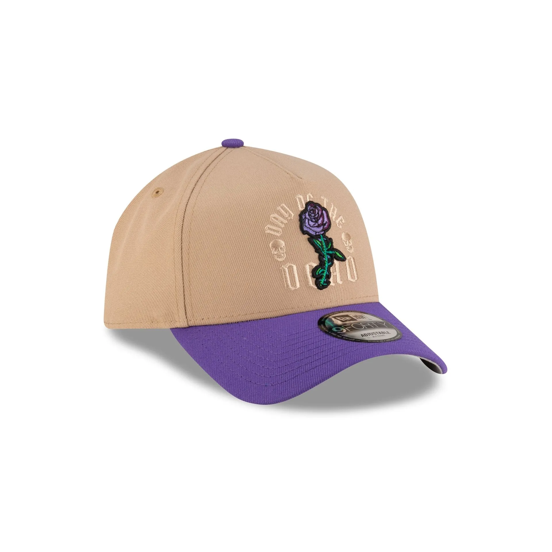 New Era Cap Day of the Dead Purple Rose 9FORTY A-Frame Snapback Hat sold by New Era product image thumbnail 3