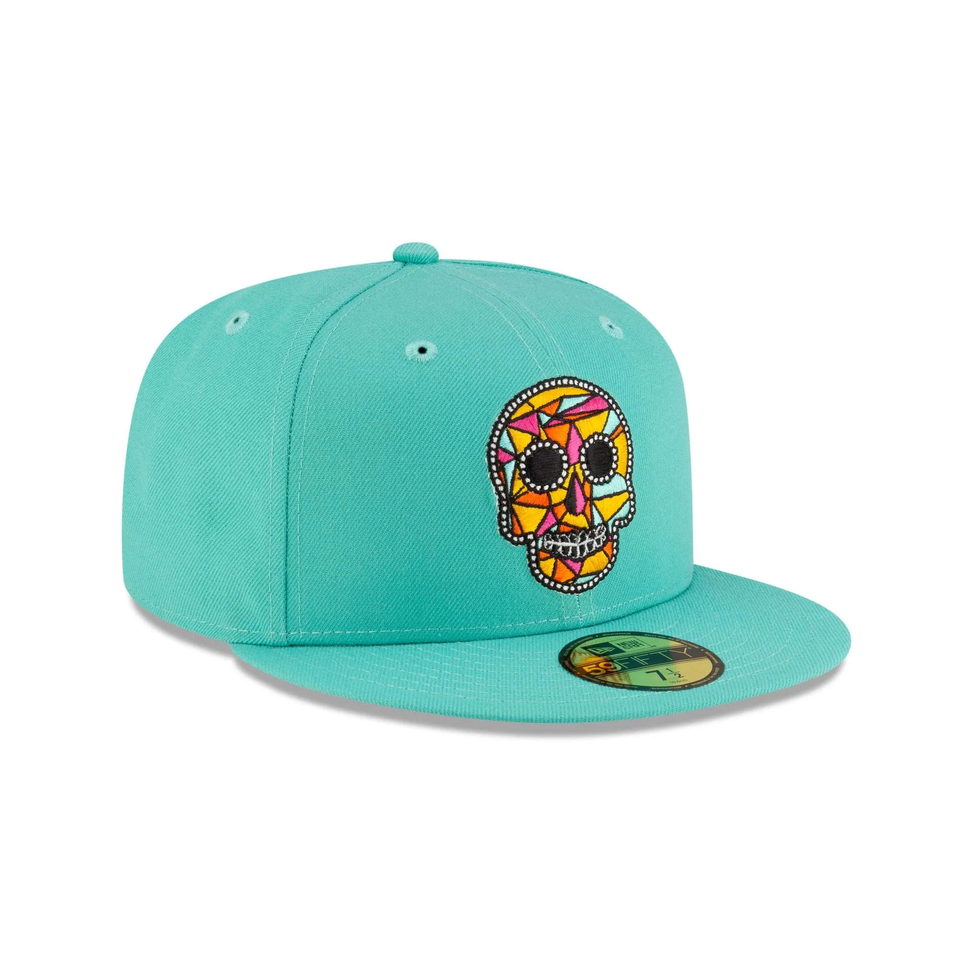 New Era Cap Day of the Dead Fractal Skull 59FIFTY Fitted Hat sold by New Era product image thumbnail 3