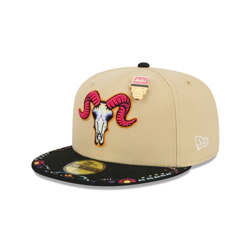 Hartford Yard Goats Skull Pin 59FIFTY Fitted Hat sold by New Era