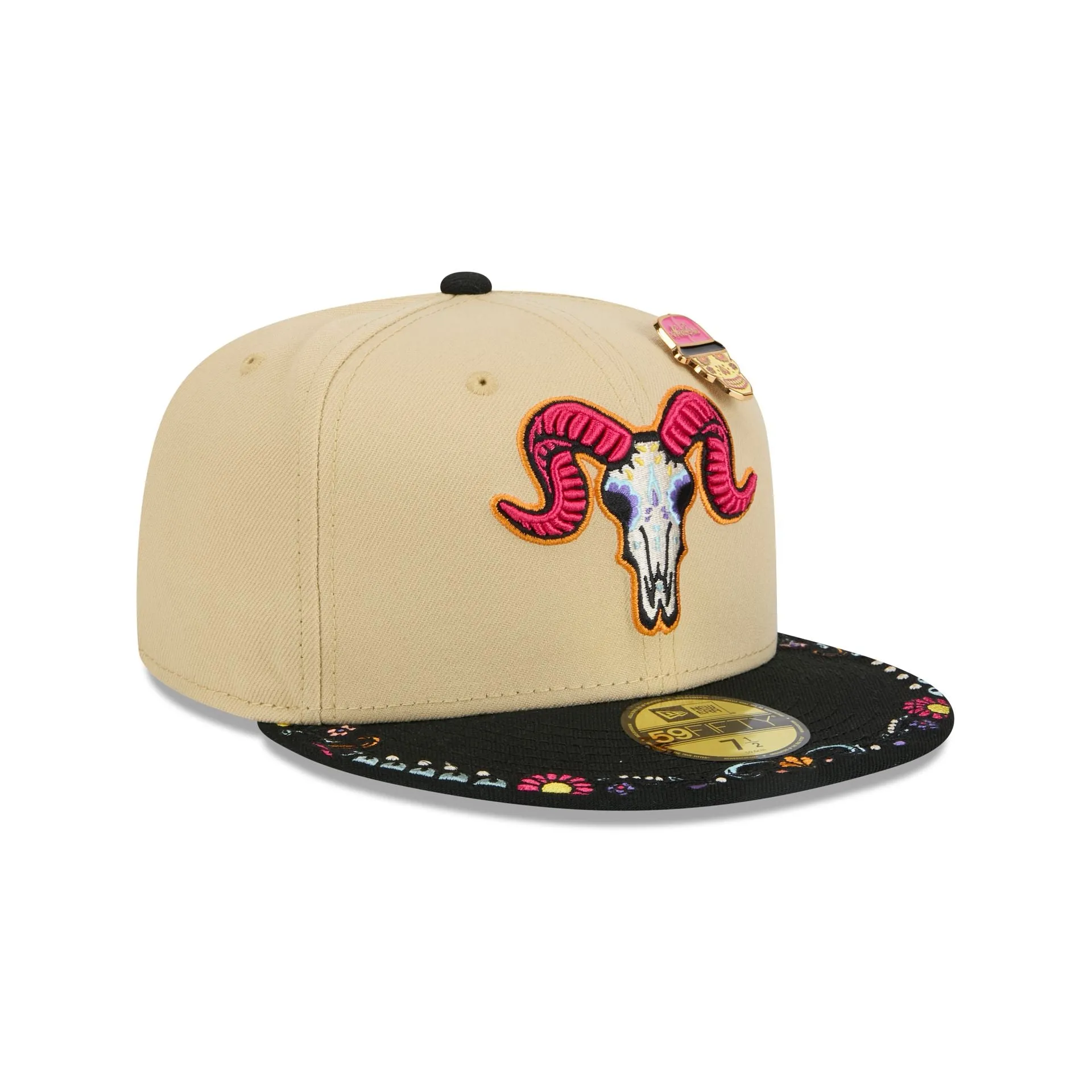 Hartford Yard Goats Skull Pin 59FIFTY Fitted Hat sold by New Era product image thumbnail 3