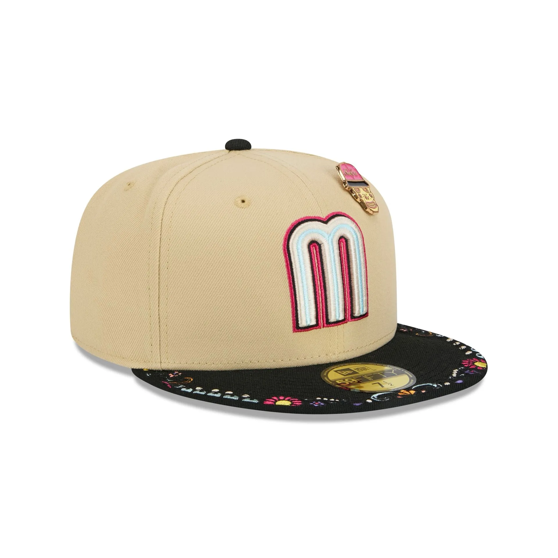 Mexico World Baseball Classic Skull Pin 59FIFTY Fitted Hat sold by New Era product image thumbnail 3