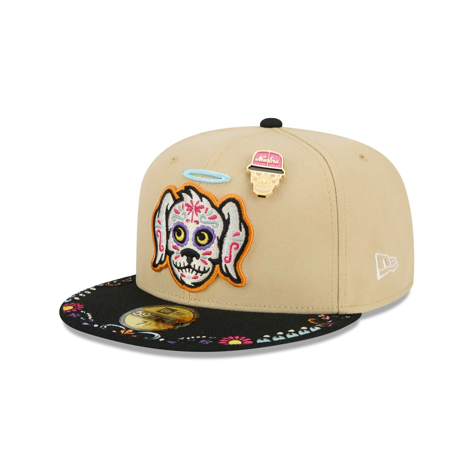Charleston RiverDogs Skull Pin 59FIFTY Fitted Hat sold by New Era