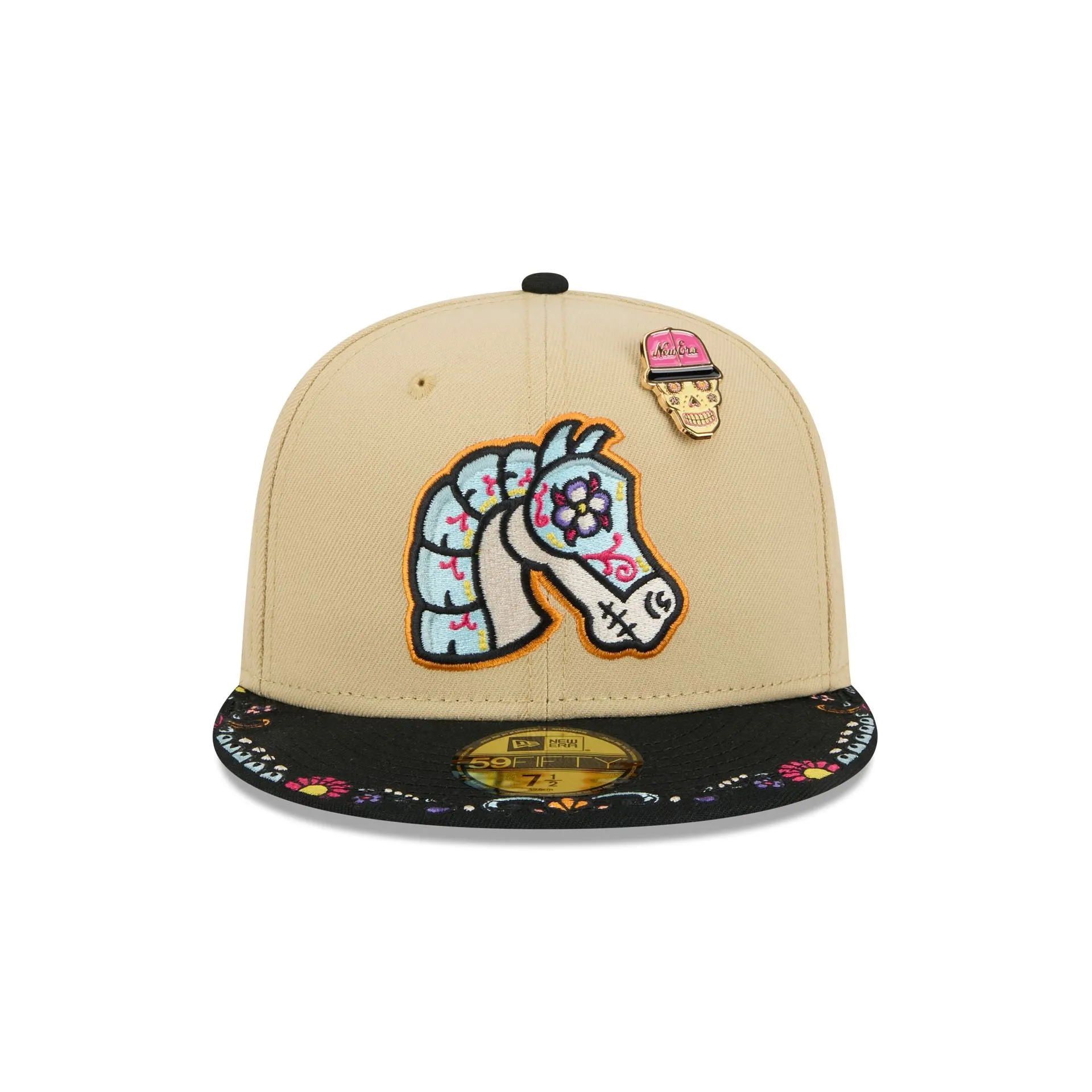 Charlotte Knights Skull Pin 59FIFTY Fitted Hat sold by New Era product image thumbnail 2