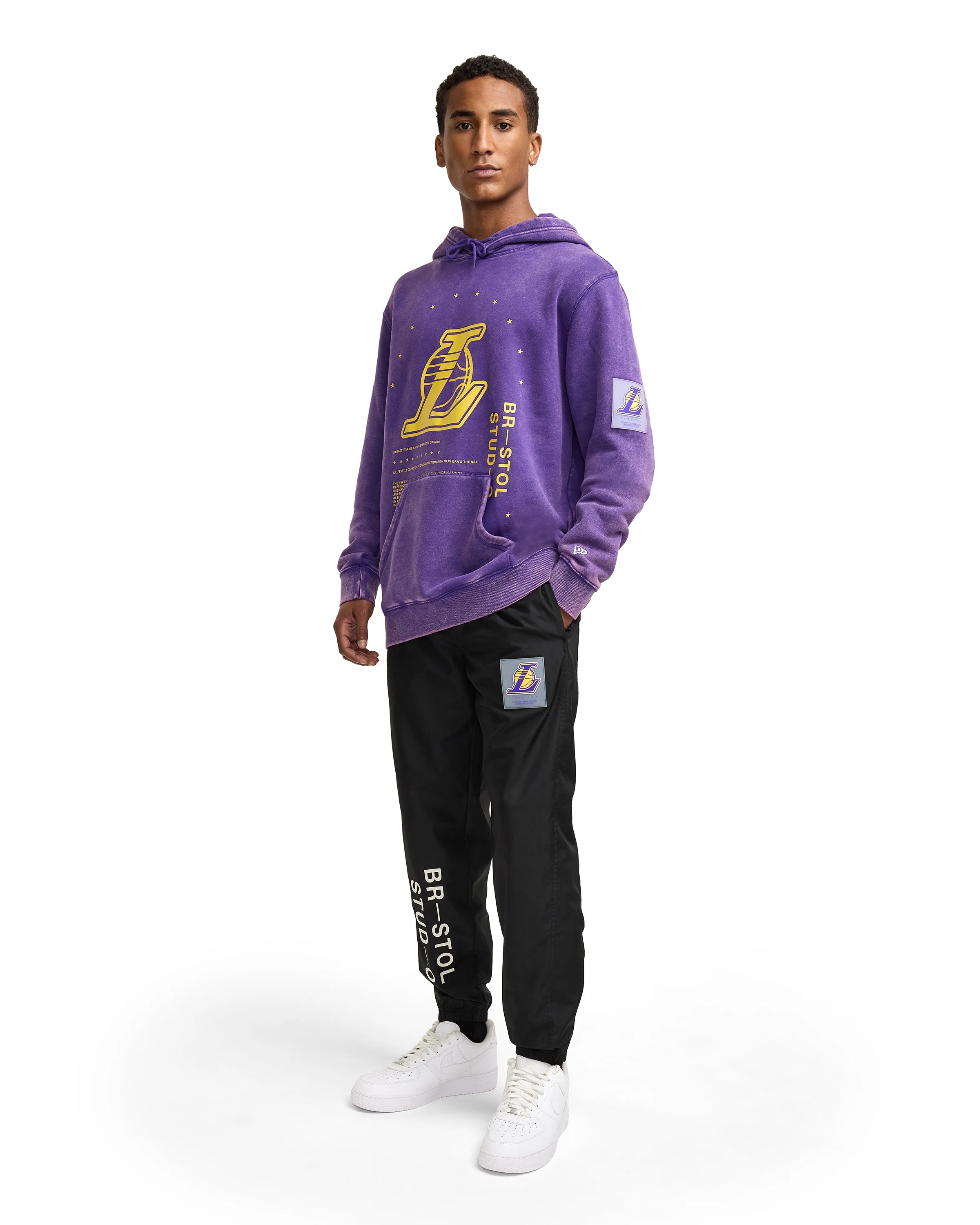Bristol x Los Angeles Lakers Black Track Pants sold by New Era product image thumbnail 4