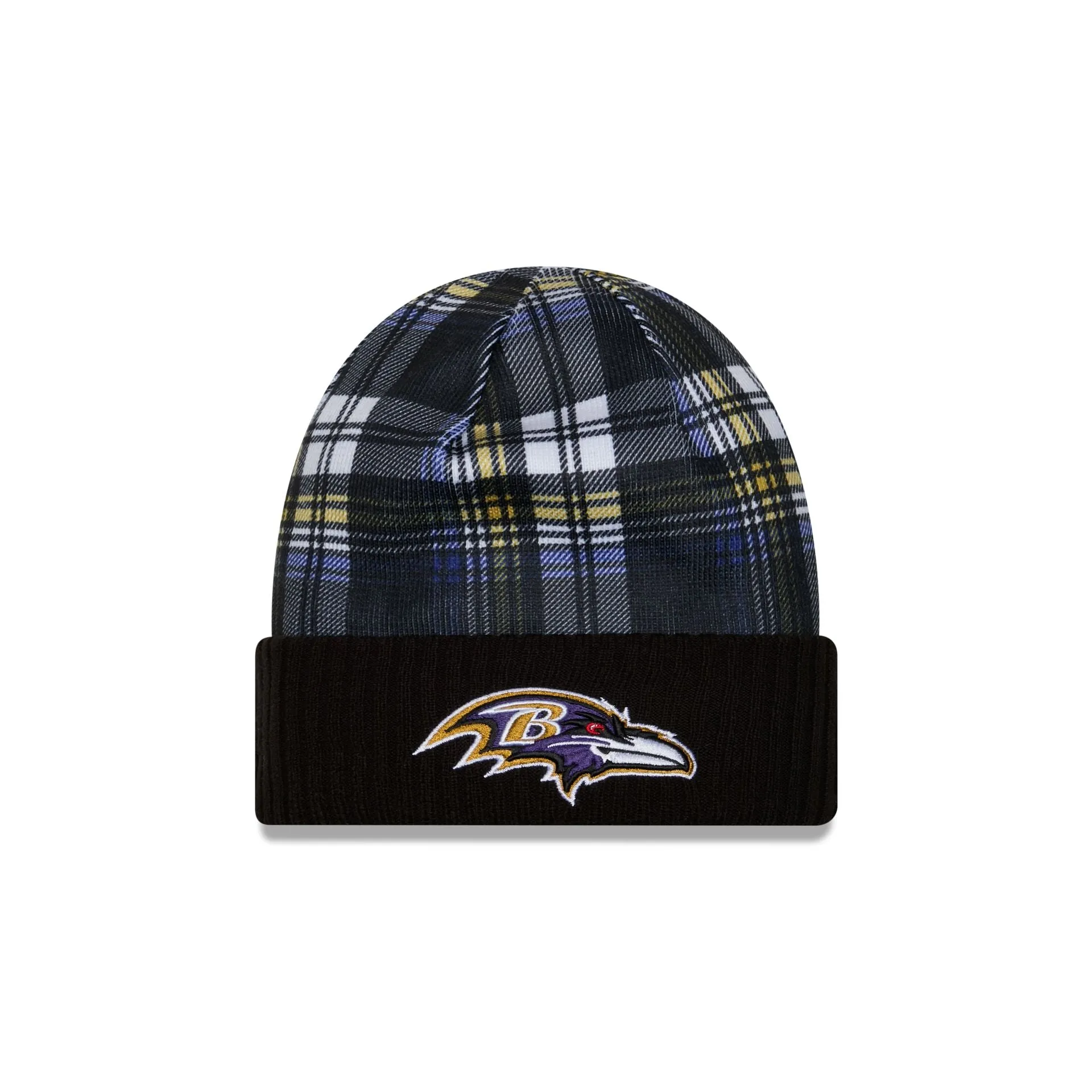Baltimore Ravens 2024 Cold Weather Statement Knit Beanie sold by New Era