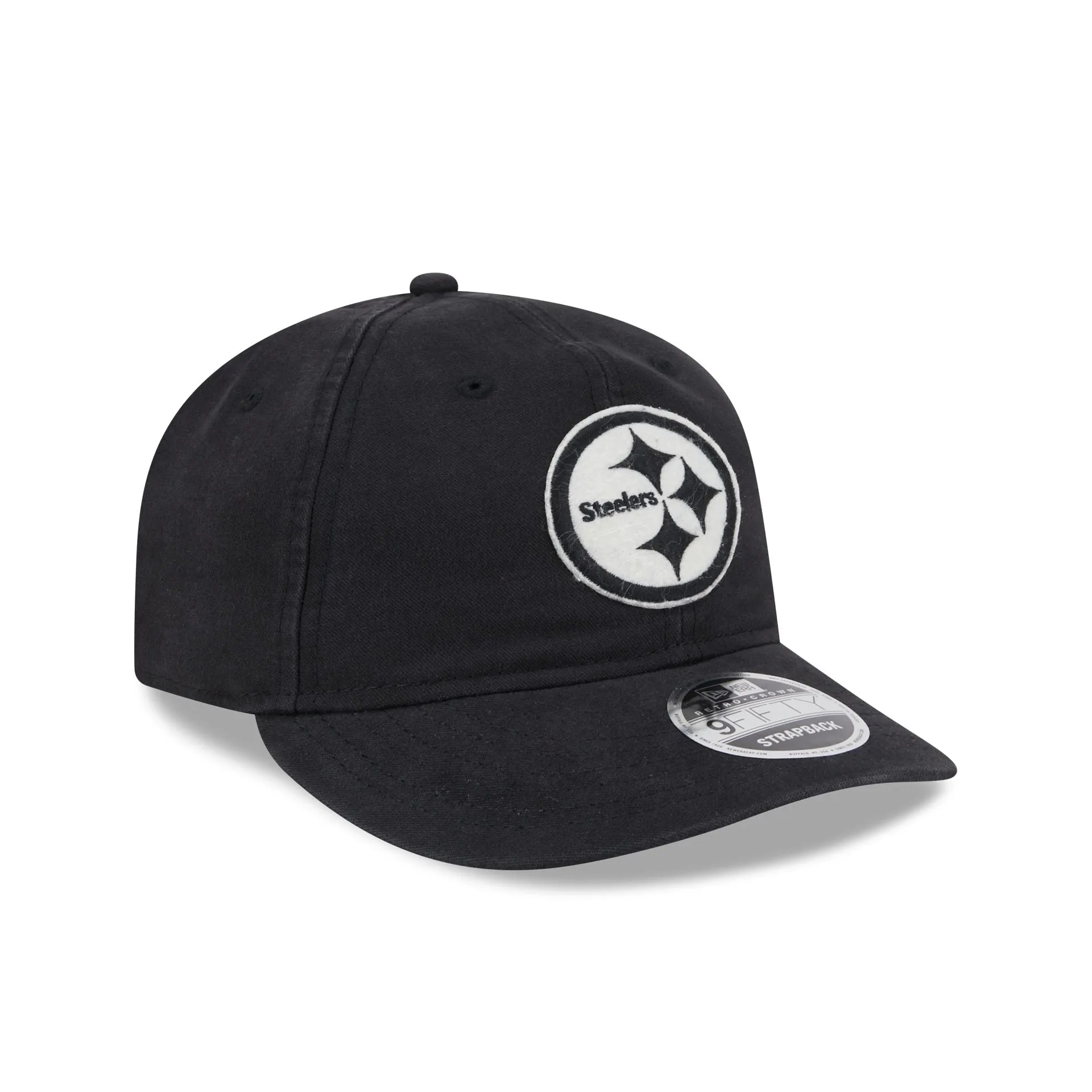 Pittsburgh Steelers Canvas Felt Retro Crown 9FIFTY Adjustable Hat sold by New Era product image thumbnail 3