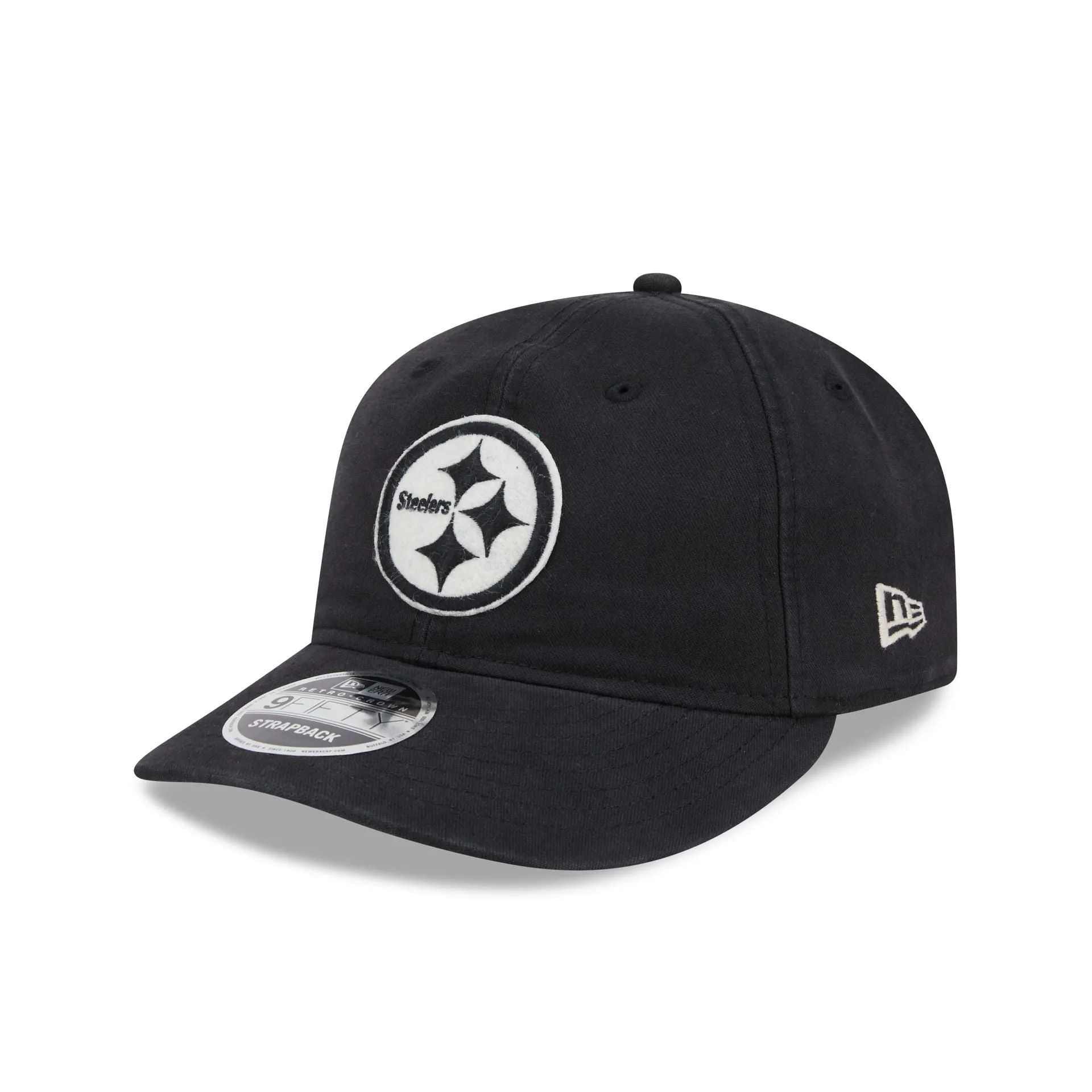 Pittsburgh Steelers Canvas Felt Retro Crown 9FIFTY Adjustable Hat sold by New Era