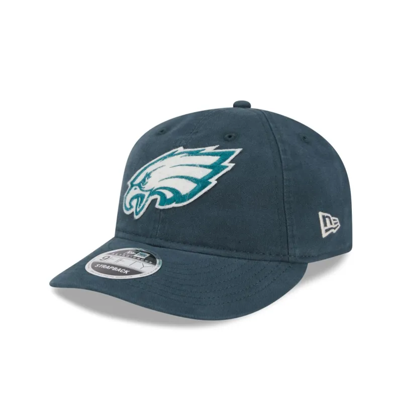 Philadelphia Eagles Canvas Felt Retro Crown 9FIFTY Adjustable Hat sold by New Era