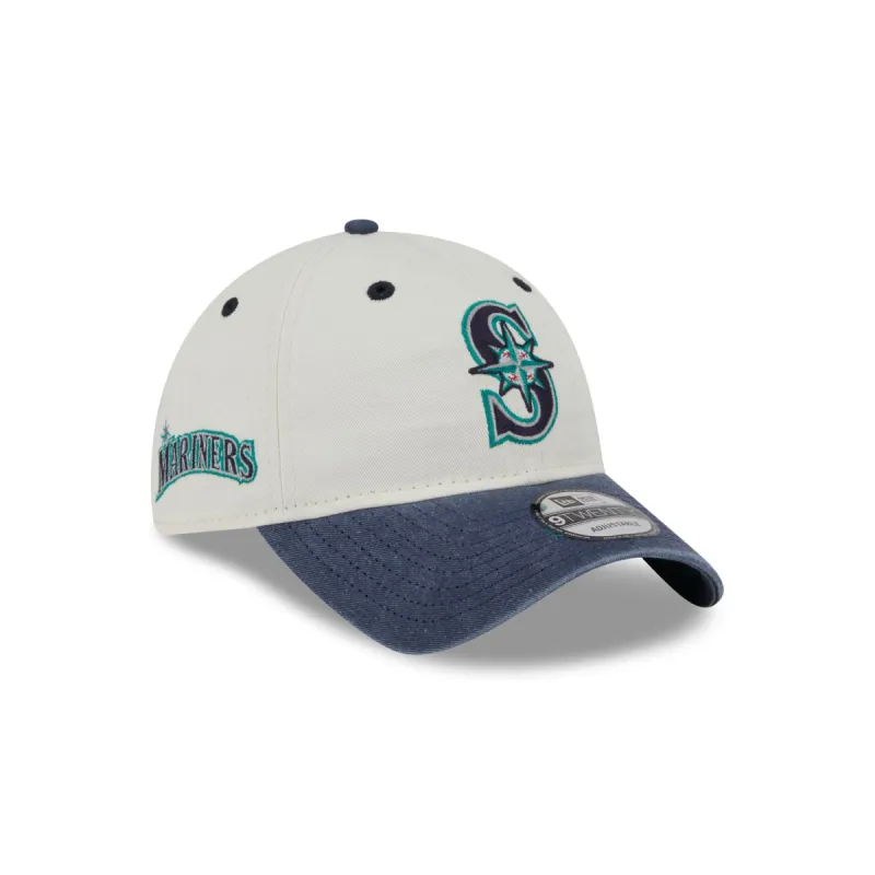 Seattle Mariners Classic Sidescript 9TWENTY Adjustable Hat sold by New Era