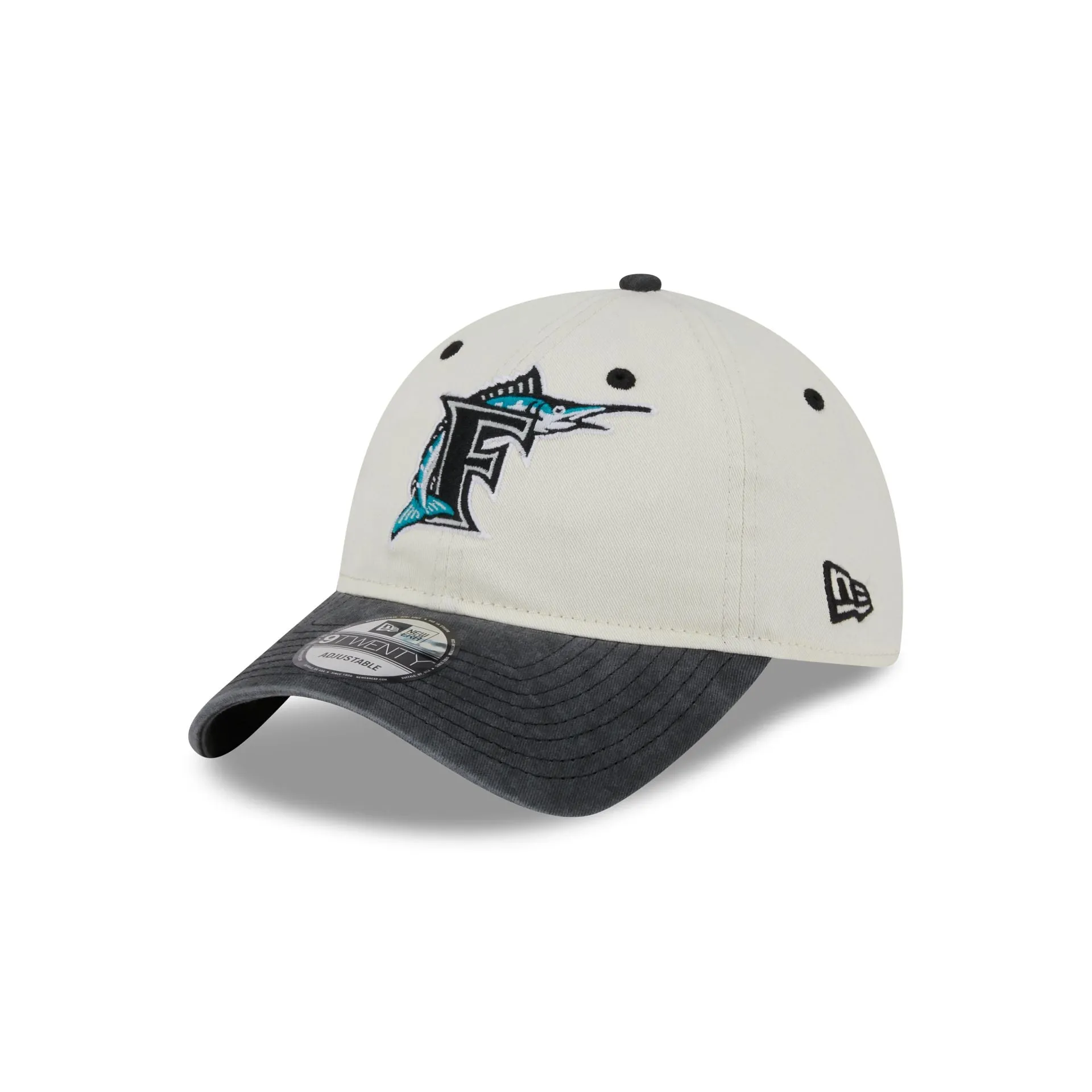 Miami Marlins Classic Sidescript 9TWENTY Adjustable Hat sold by New Era product image thumbnail 3