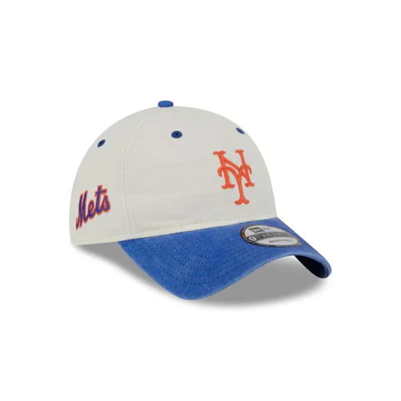 New York Mets Classic Sidescript 9TWENTY Adjustable Hat sold by New Era