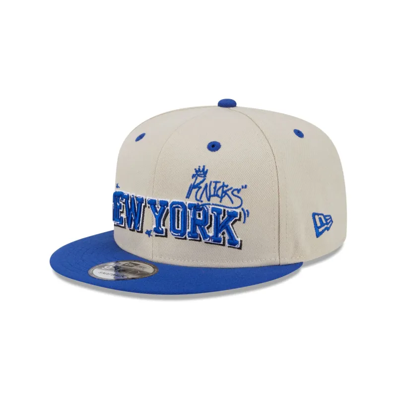 New York Knicks Team Art 9FIFTY Snapback Hat sold by New Era