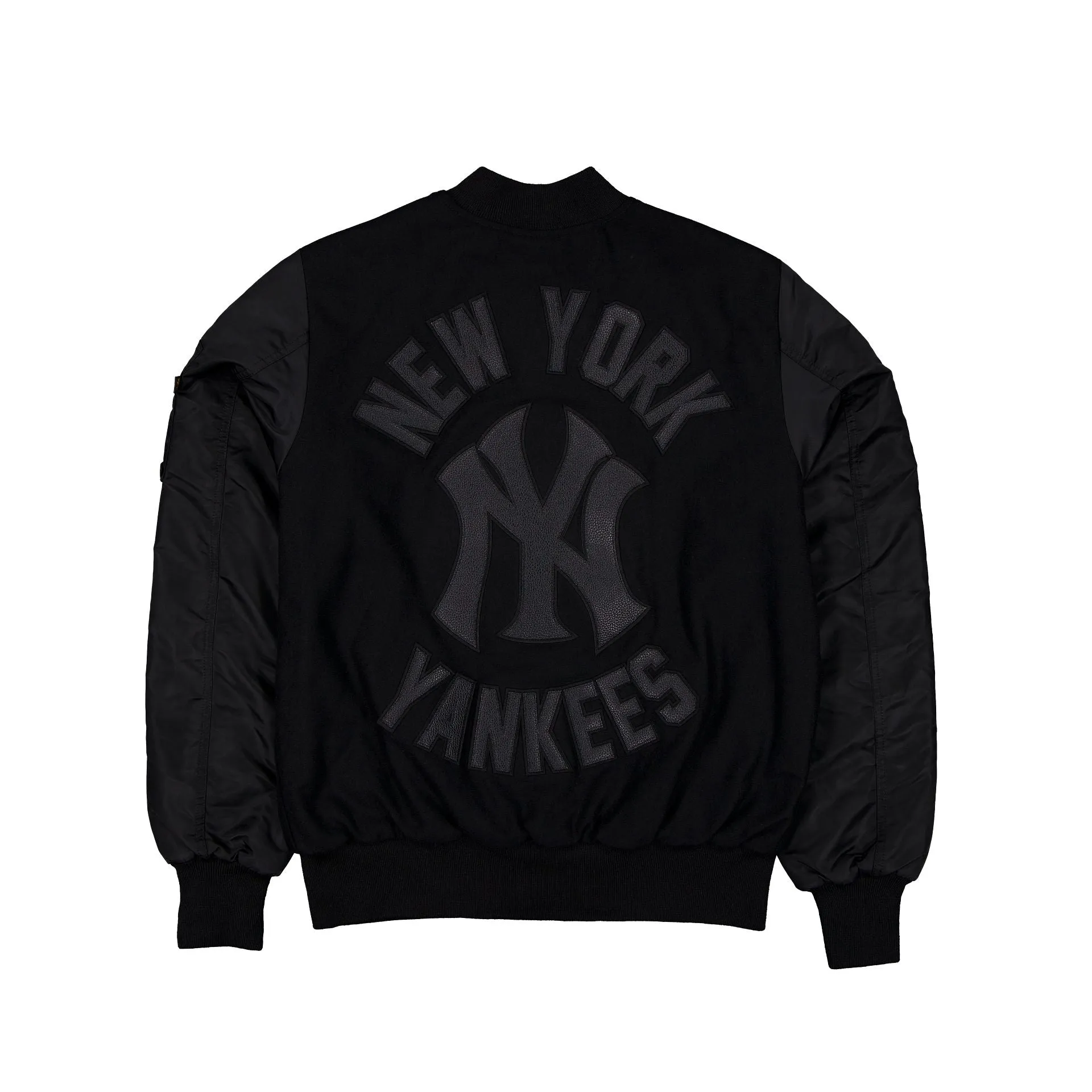 Alpha Industries x New York Yankees MA-1 Wool Varsity Jacket Black sold by New Era product image thumbnail 2